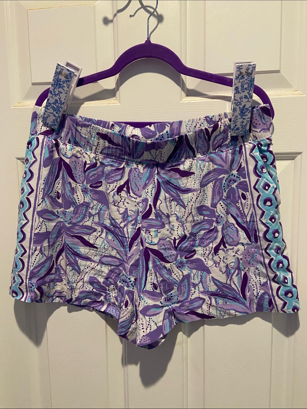Lilly Pulitzer Bal Harbour Shorts- Large- EUC- Tropicalia Elephant In The Blooms